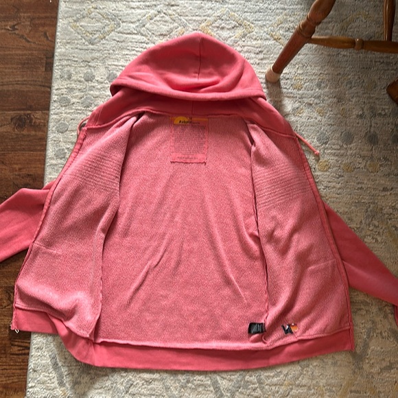 Aviator Nation Six Striped Pink Serape Rainbow Zip Hoodie - Picture 3 of 5